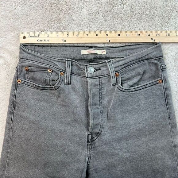 Levi's Charcoal Wedgie Straight Leg Jeans - Picture 5 of 9